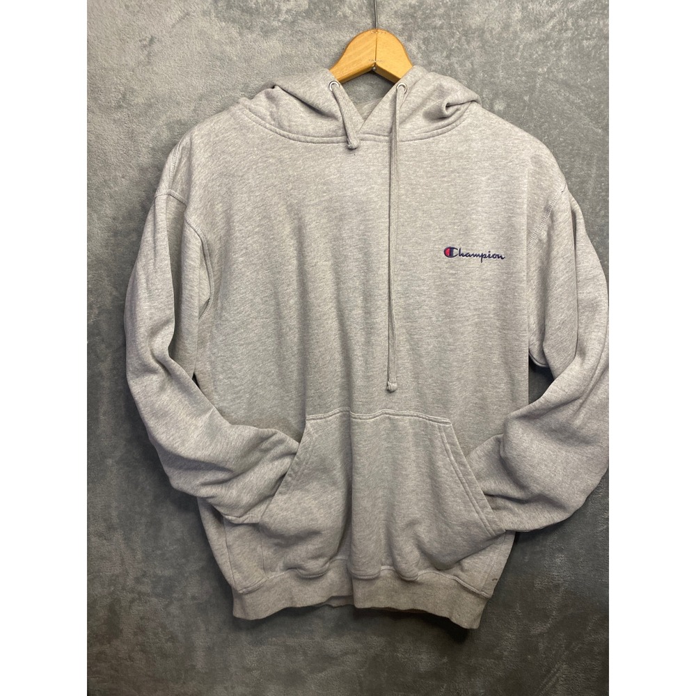 Champion Mens LT Grey Hoodie Sweatshirt‎ Authentic Athleticwear Pocket